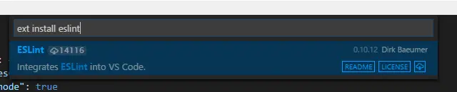VS Code Extension Install